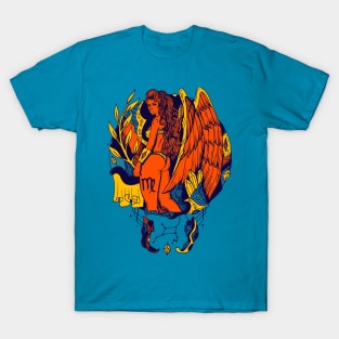 Orange Blue Virgo Beauty T-Shirt